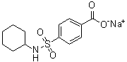 结构式 CAS# 1796596-46-7, 4-[(环己基氨基)磺酰基]苯甲酸钠盐