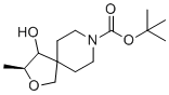 structure of CAS# 1801766-82-4, tert-butyl (3S)-4-hydroxy-3-methyl-2-oxa-8-azaspiro[4.5]decane-8-carboxylate