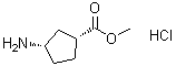 结构式 CAS# 180196-56-9, (1R,3S)-3-氨基环戊烷羧酸甲酯盐酸盐
