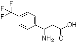 3-Amino-3-[4-(trifluoromethyl)phenyl]propanoic acid molecular structure (CAS 180263-44-9)