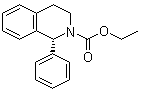 structure of CAS# 180468-41-1, Ethyl (R)-1-phenyl-1,2,3,4-tetrahydroisoquinoline-2-carboxylate;(1R)-3,4-Dihydro-1-phenyl-2(1H)-isoquinolinecarboxylic acid ethyl ester