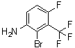 结构式 CAS# 1805249-14-2, 2-溴-4-氟-3-(三氟甲基)苯胺
