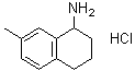 structure of CAS# 1810069-89-6, 7-Methyl-1,2,3,4-tetrahydronaphthalen-1-amine hydrochloride