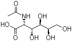 structure of CAS# 1811-31-0, N-Acetylgalactosamine;N-Acetyl-2-amino-2-deoxygalactose; N-Acetyl-D-galactosamine; 2-Acetamido-2-deoxy-D-galactose