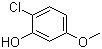 结构式 CAS# 18113-04-7, 2-氯-5-甲氧基苯酚