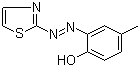 结构式 CAS# 1823-44-5, 2-(2-噻唑基偶氮)对甲酚