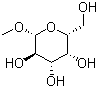 结构式 CAS# 1824-94-8, 甲基 beta-D-吡喃半乳糖苷