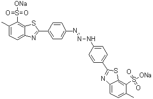 structure of CAS# 1829-00-1, Titan Yellow;Atlantic Brilliant Yellow MN; Benzo Yellow TZ; C.I. 19540; Chlorazol Yellow 2G; Chlorazol Yellow DP