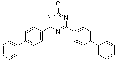 结构式 CAS# 182918-13-4, 2,4-二([1,1'-联苯]-4-基)-6-氯-1,3,5-三嗪