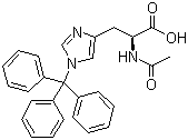 结构式 CAS# 183498-47-7, N-乙酰基-N'-三苯甲基-L-组氨酸