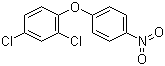 结构式 CAS# 1836-75-5, 除草醚; 2,4-二氯-4'-硝基二苯醚; 2,4-二氯苯基-4'-硝基苯基醚; 2,4-二氯-1-(4-硝基苯氧基)苯