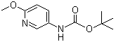 结构式 CAS# 183741-80-2, N-(6-甲氧基吡啶-3-基)氨基甲酸叔丁酯