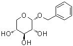 结构式 CAS# 18403-12-8, 苄基 alpha-D-吡喃木糖苷