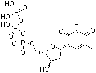 structure of CAS# 18423-43-3, Deoxythymidine triphosphate;2'-Deoxythymidine 5'-triphosphate
