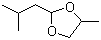 structure of CAS# 18433-93-7, Isovaleraldehyde propyleneglycol acetal;2-Isobutyl-4-methyl-1,3-dioxolane