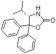 structure of CAS# 184346-45-0, (S)-(-)-4-Isopropyl-5,5-diphenyl-2-oxazolidinone;(4S)-5,5-diphenyl-4-propan-2-yl-1,3-oxazolidin-2-one