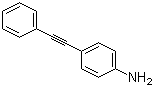 structure of CAS# 1849-25-8, 4-(Phenylethynyl)aniline;1-(4-Aminophenyl)-2-phenylethyne; (p-Aminophenyl)phenylacetylene