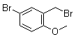 structure of CAS# 184970-28-3, 5-Bromo-2-methoxybenzyl bromide;4-Bromo-2-(bromomethyl)-1-methoxybenzene
