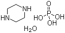 结构式 CAS# 18534-18-4, 磷酸氢哌嗪单水合物; 磷酸哌嗪水合物