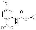 结构式 CAS# 185428-55-1, N-(叔丁氧羰基)-5-甲氧基-2-硝基苯胺