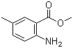 structure of CAS# 18595-16-9, Methyl 2-amino-5-methylbenzoate;2-Amino-5-methylbenzoic acid methyl ester; Methyl 5-methylanthranilate