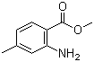 structure of CAS# 18595-17-0, Methyl 2-amino-4-methylbenzoate;2-Amino-4-methylbenzoic acid methyl ester; Methyl 4-methylanthranilate