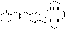 structure of CAS# 185991-24-6, N-[[4-(1,4,8,11-Tetraazacyclotetradec-1-ylmethyl)phenyl]methyl]-2-pyridinemethanamine