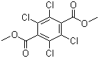 结构式 CAS# 1861-32-1, 氯酞酸二甲酯; 2,3,5,6-四氯对苯二甲酸二甲酯