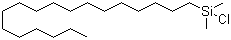 Chloro(dimethyl)octadecylsilane molecular structure (CAS 18643-08-8)