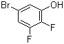 结构式 CAS# 186590-26-1, 5-溴-2,3-二氟苯酚; 2,3-二氟-5-溴苯酚