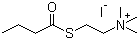 structure of CAS# 1866-16-6, N,N,N-Trimethyl-2-[(1-oxobutyl)thio]ethanaminium iodide;(2-Mercaptoethyl)trimethylammonium iodide butyrate