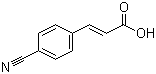 结构式 CAS# 18664-39-6, 4-氰基肉桂酸; 3-(4-氰基苯基)-2-丙烯酸