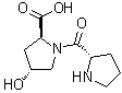 structure of CAS# 18684-24-7, 4-Hydroxy-1-L-prolyl-L-proline;L-Prolyl-L-hydroxyproline; Prolylhydroxyproline