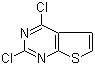 structure of CAS# 18740-39-1, 2,4-Dichlorothieno[2,3-d]pyrimidine