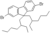 结构式 CAS# 188200-93-3, 9,9-双(2'-乙基己基)-2,7-二溴芴
