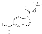 结构式 CAS# 188751-54-4, 1H-吲哚-1,5-二甲酸 1-叔丁酯