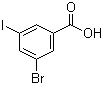 结构式 CAS# 188815-32-9, 3-溴-5-碘苯甲酸