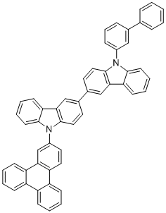 结构式 CAS# 1888438-12-7, 9-[1,1'-联苯]-3-基-9'-(2-苯并菲基)-3,3'-联-9H-咔唑