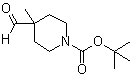结构式 CAS# 189442-92-0, 4-甲酰基-4-甲基哌啶-1-羧酸叔丁酯
