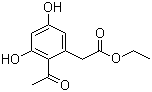 structure of CAS# 19054-27-4, 2-Acetyl-3,5-dihydroxybenzeneacetic acid ethyl ester;Curvulin