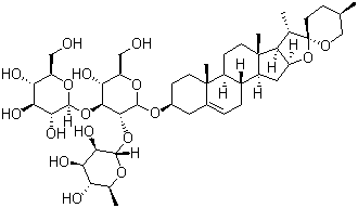 structure of CAS# 19083-00-2, Gracillin;Diosgenin 3-O-beta-gracillimatrioside