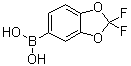 结构式 CAS# 190903-71-0, (2,2-二氟-1,3-苯并二氧杂环戊烯-5-基)硼酸