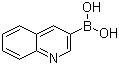 结构式 CAS# 191162-39-7, 喹啉-3-硼酸; 3-喹啉硼酸