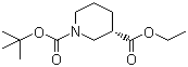 structure of CAS# 191599-51-6, Ethyl (S)-N-Boc-piperidine-3-carboxylate;(S)-1,3-Piperidinedicarboxylic acid 1-tert-butyl 3-ethyl ester
