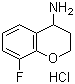 structure of CAS# 191608-18-1, 8-Fluoro-3,4-dihydro-2H-1-benzopyran-4-amine hydrochloride