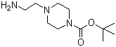 结构式 CAS# 192130-34-0, 4-(2-氨基乙基)哌嗪-1-甲酸叔丁酯