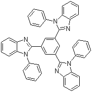 结构式 CAS# 192198-85-9, 1,3,5-三(1-苯基-1H-苯并咪唑-2-基)苯