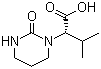 structure of CAS# 192725-50-1, (2S)-(1-Tetrahydropyramid-2-one)-3-methylbutanoic acid;(2S)-3-Methyl-2-(2-oxotetrahydropyrimidin-1(2H)-yl)butanoic acid; (2S)-Tetrahydro-alpha-(1-methylethyl)-2-oxo-1(2H)-pyrimidineacetic acid