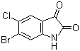 structure of CAS# 192799-05-6, 6-Bromo-5-chloro-1H-indole-2,3-dione