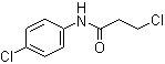 structure of CAS# 19314-16-0, 3,4'-Dichloropropionanilide;3-Chloro-N-(4-chlorophenyl)propanamide